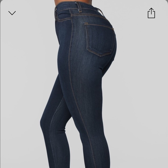 Fashion nova high-rise super stretch dark Jean - Picture 1 of 4